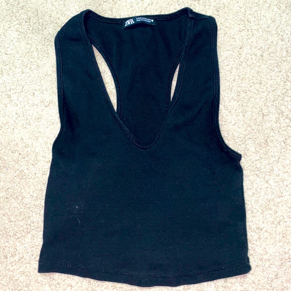 Low cut black tank